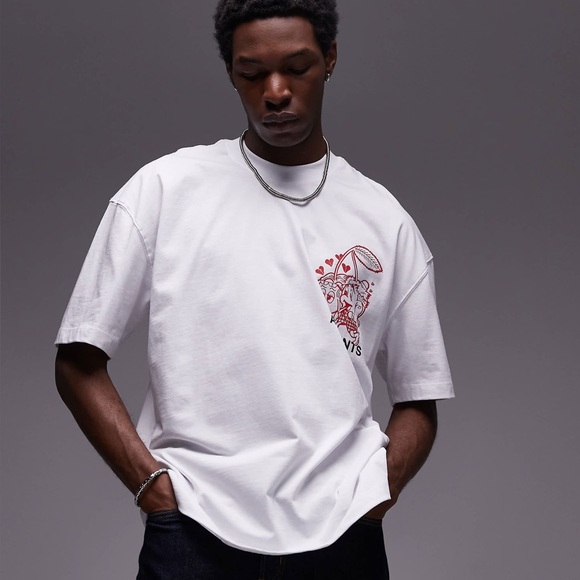 AllSaints BREAK UP OVERSIZED CREW NECK T-SHIRT